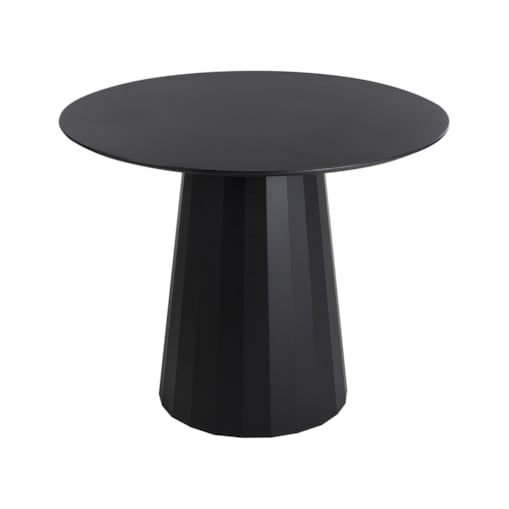 Stół do jadalni okrągły 100 cm czarny PLATO