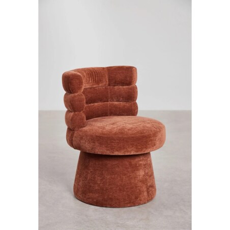 Krzesło obrotowe, do jadalni Protea miedziane