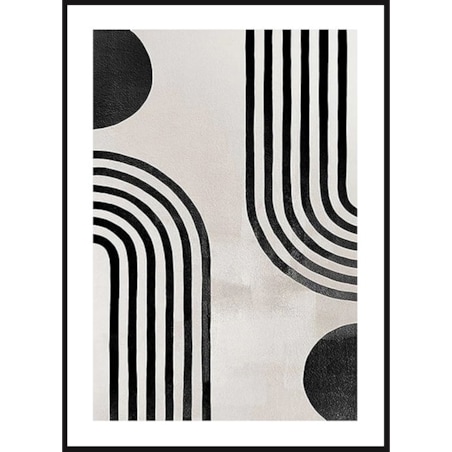 Poster Story, Plakat, Obraz - Czarny Łuk No2, wymiary 21 x 30 cm