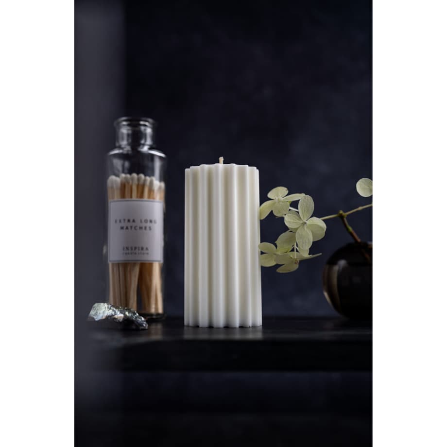 Świeca sojowa geometryczna Lines, 160 g, INSPIRA