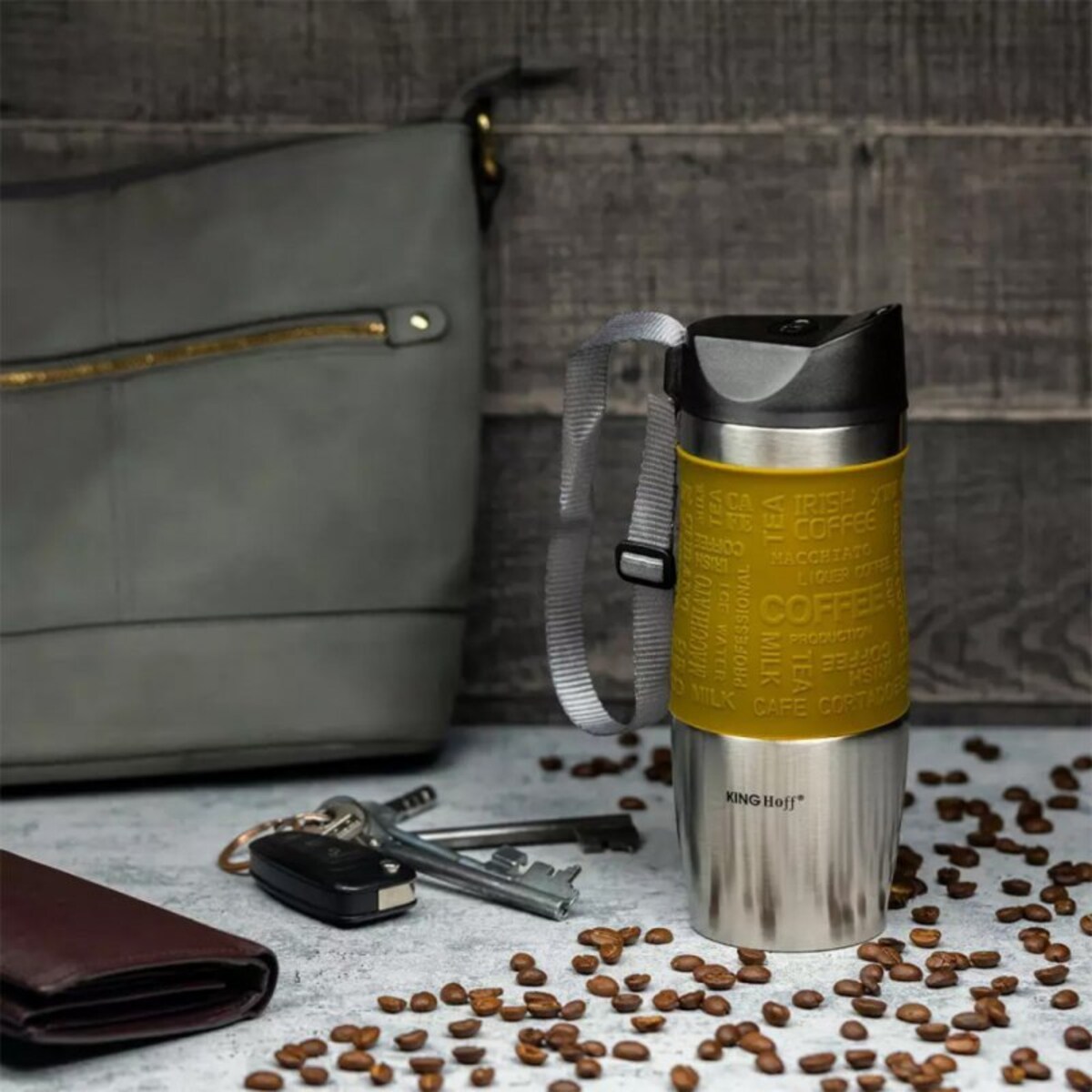 Termiczny Kubek Termos Quick Stop Kinghoff Kh-4176