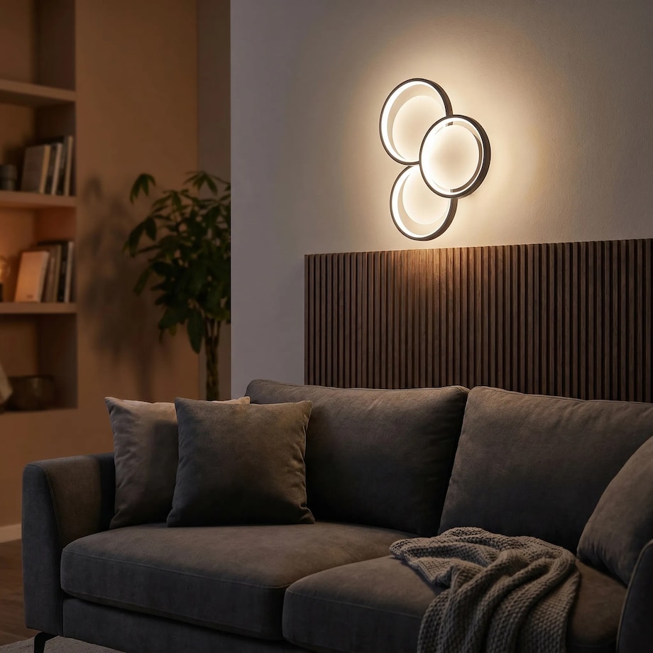 Lampa Sufitowa App1919-C Black Led Czarny, Metal, Tworzywo Sztuczne