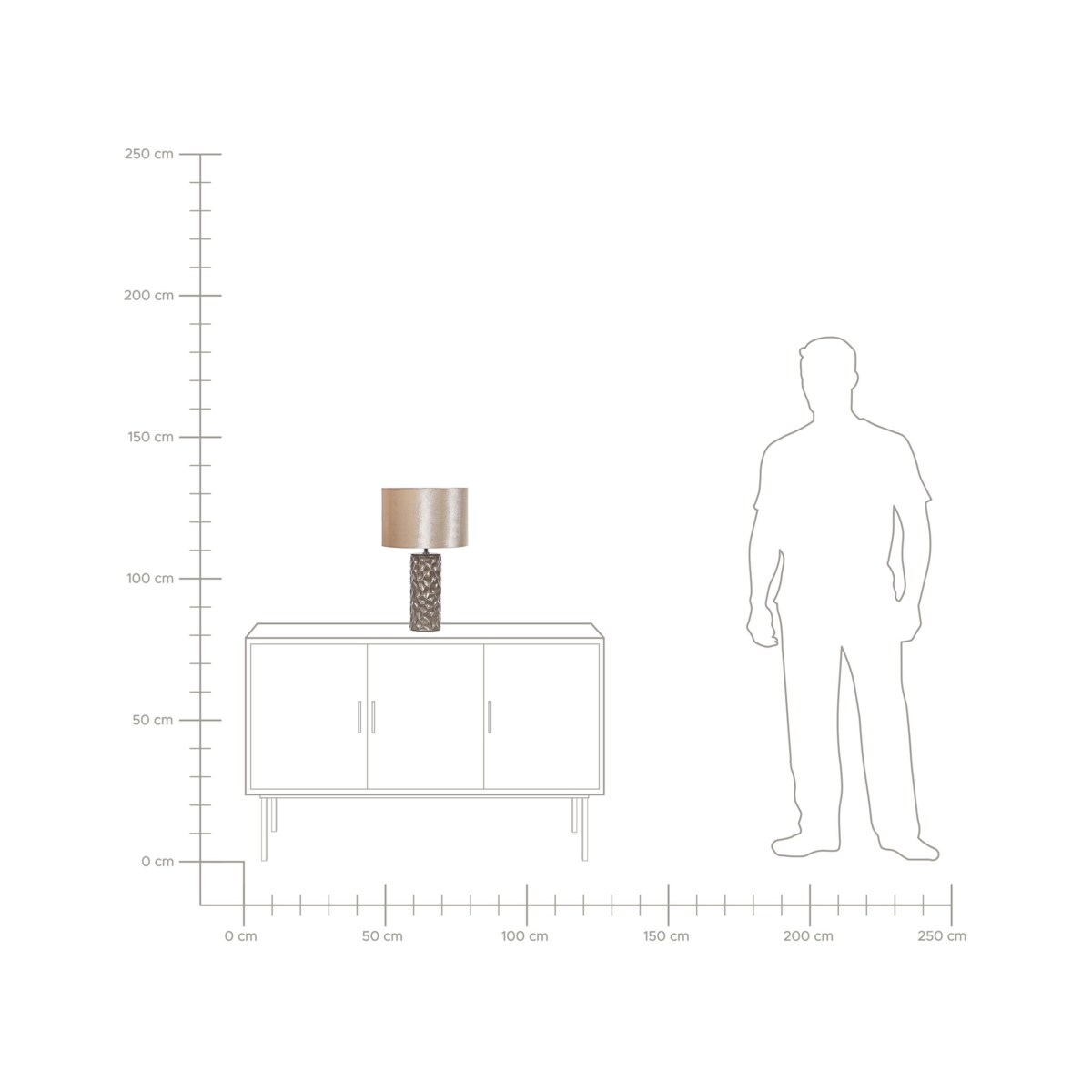 Lampa stołowa ceramiczna złota SANKURU