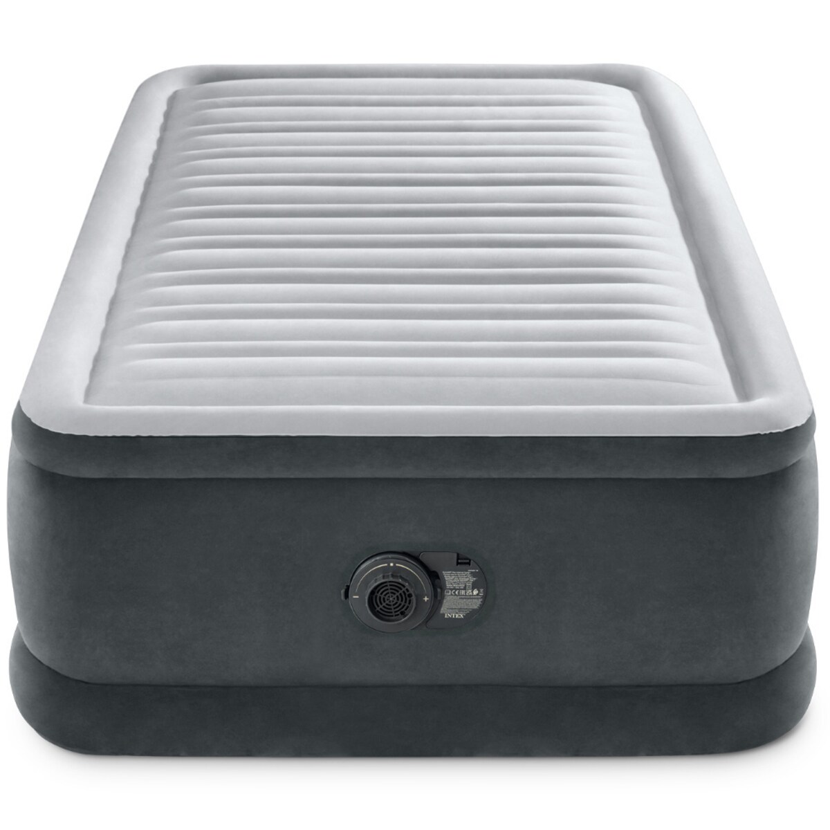 Materac welurowy z pompką 191x99x46 cm INTEX