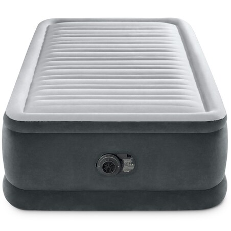 Materac welurowy z pompką 191x99x46 cm INTEX