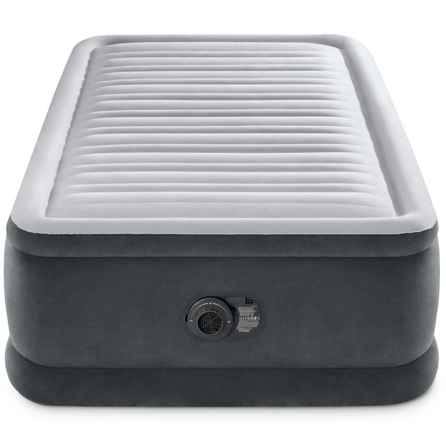 Materac welurowy z pompką 191x99x46 cm INTEX