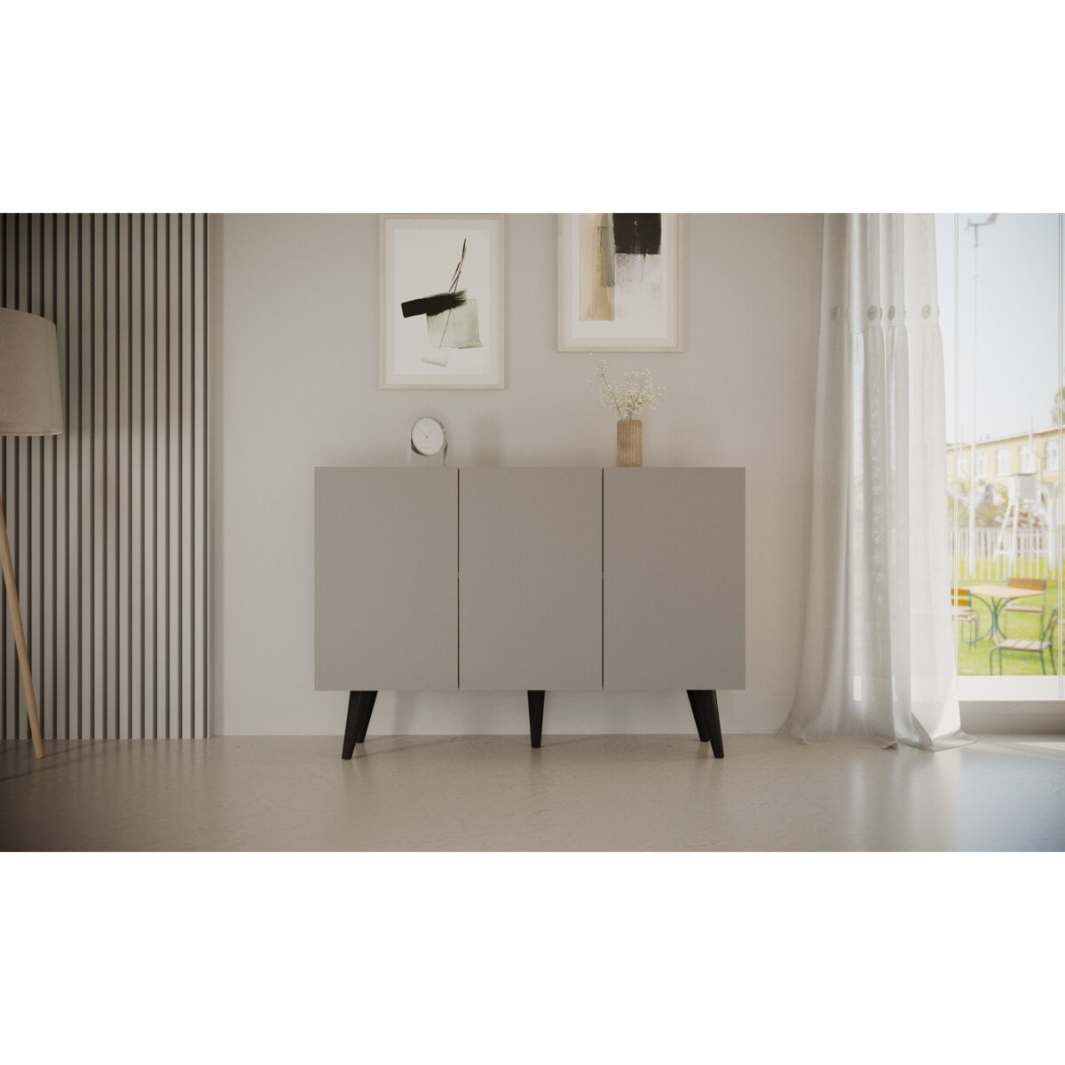 Komoda Toronto szara chinchilla