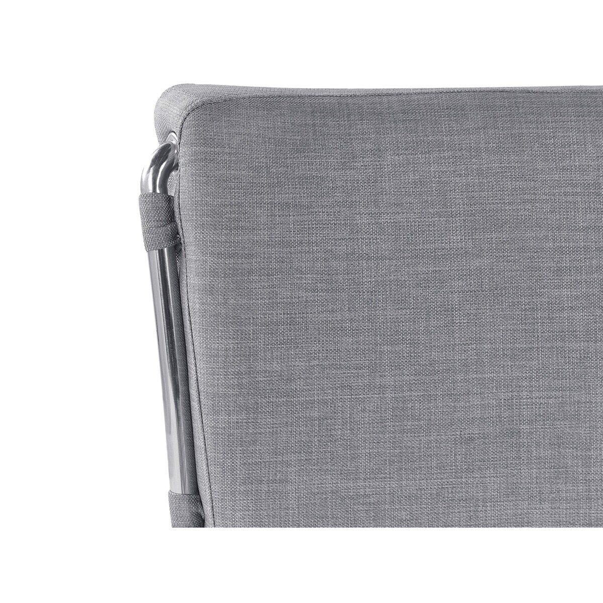 Łóżko tapicerowane 160 x 200 cm szare PARIS