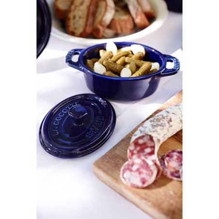 Staub Mini Cocotte Owalny - 200 ml, Niebieski