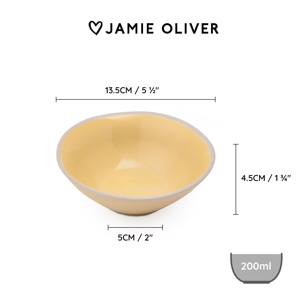 Jamie Oliver miseczki ceramiczne 13,5 cm Big Love - 4 szt.