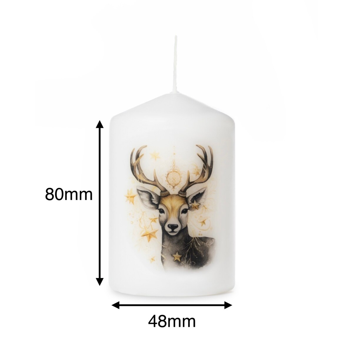 Zestaw świec świątecznych 3 szt. – Renifer, idealne na prezent