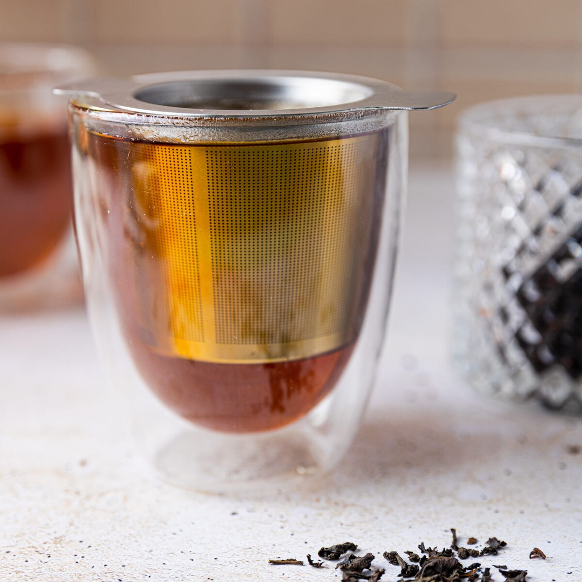 Zaparzacz do herbaty sitko na kubek 7,5x7,5cm KINGHOFF