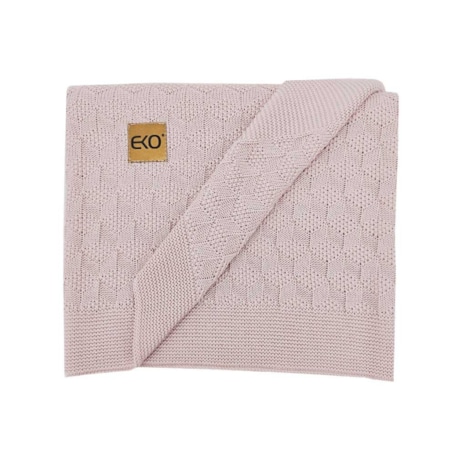 Kocyk bambusowy dla dziecka PUDROWY RÓŻ