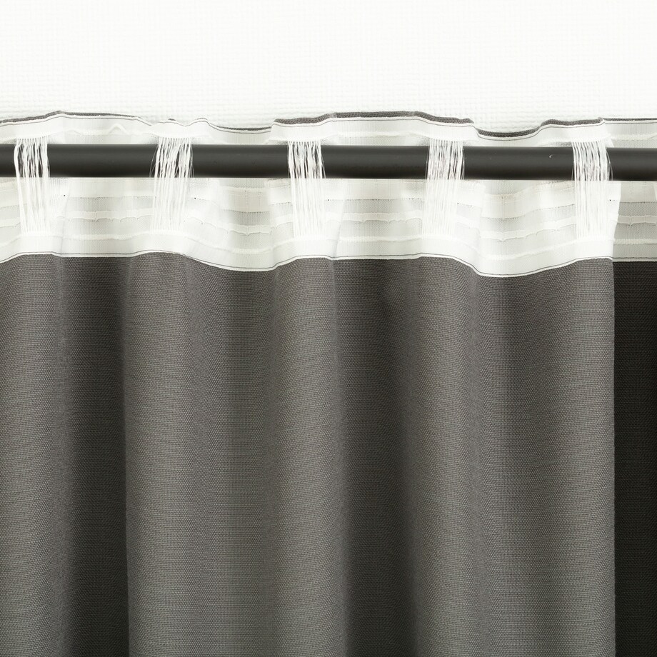 Zasłona BASIC na taśmie marszczącej 140x280cm ciemnoszary 1 szt. 140x280 szary