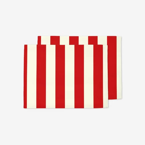Podkładki świąteczne - klasyczne czerwone pasy