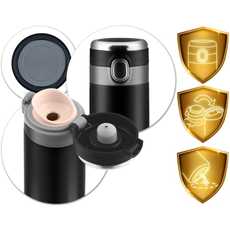 Kubek termiczny termos na kawę herbatę wyświetlacz Berdsen