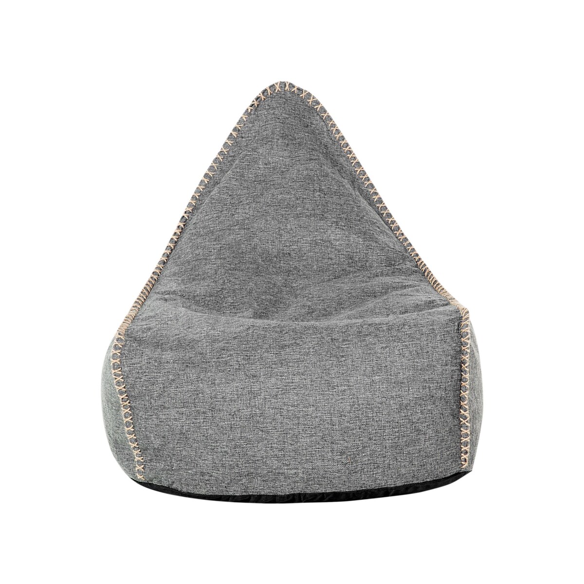 Pufa fotel szary LINEN DROP