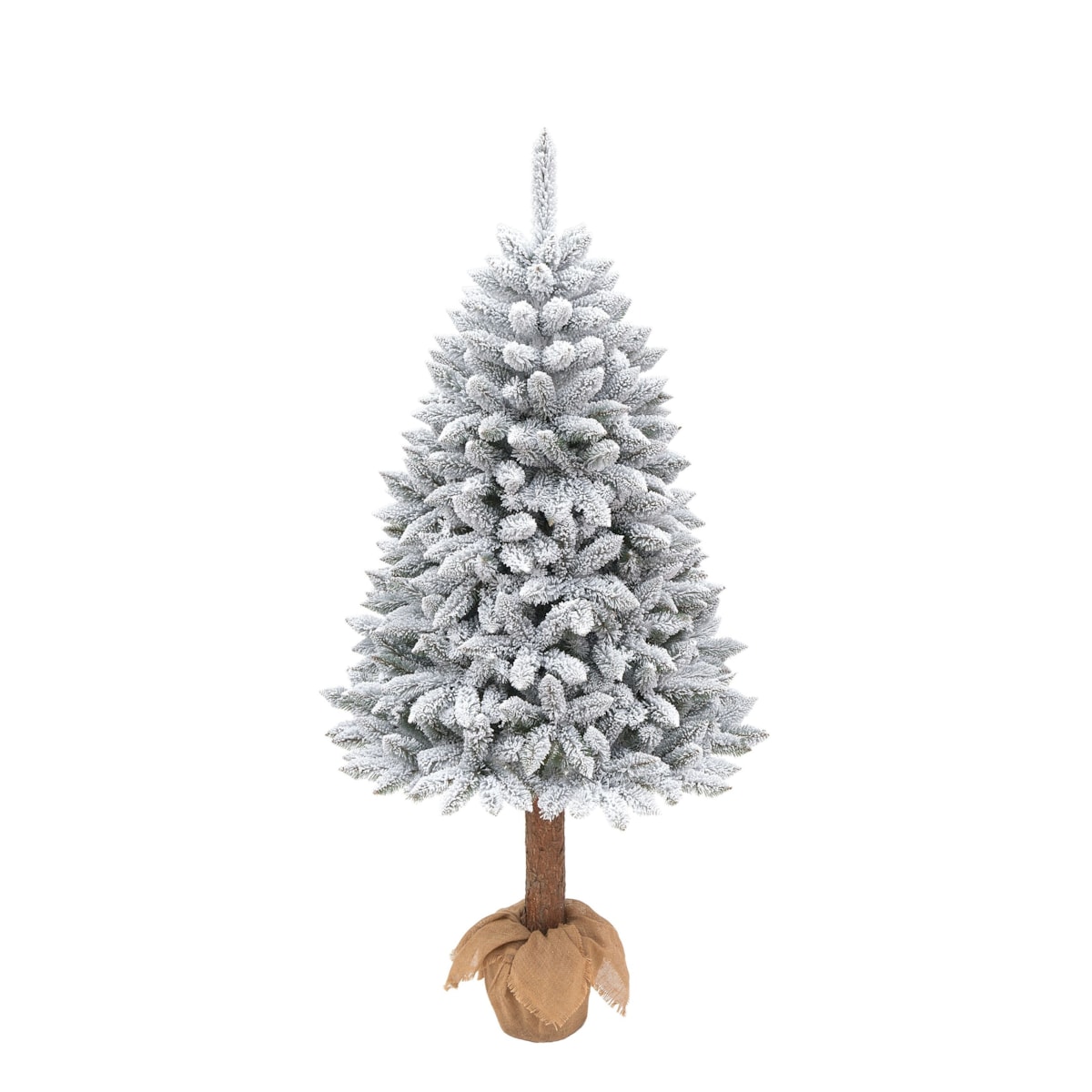 Choinka sztuczna Świerk skandynawski ośnieżony na pniu