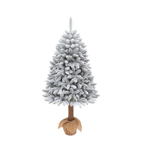 Choinka sztuczna Świerk skandynawski ośnieżony na pniu