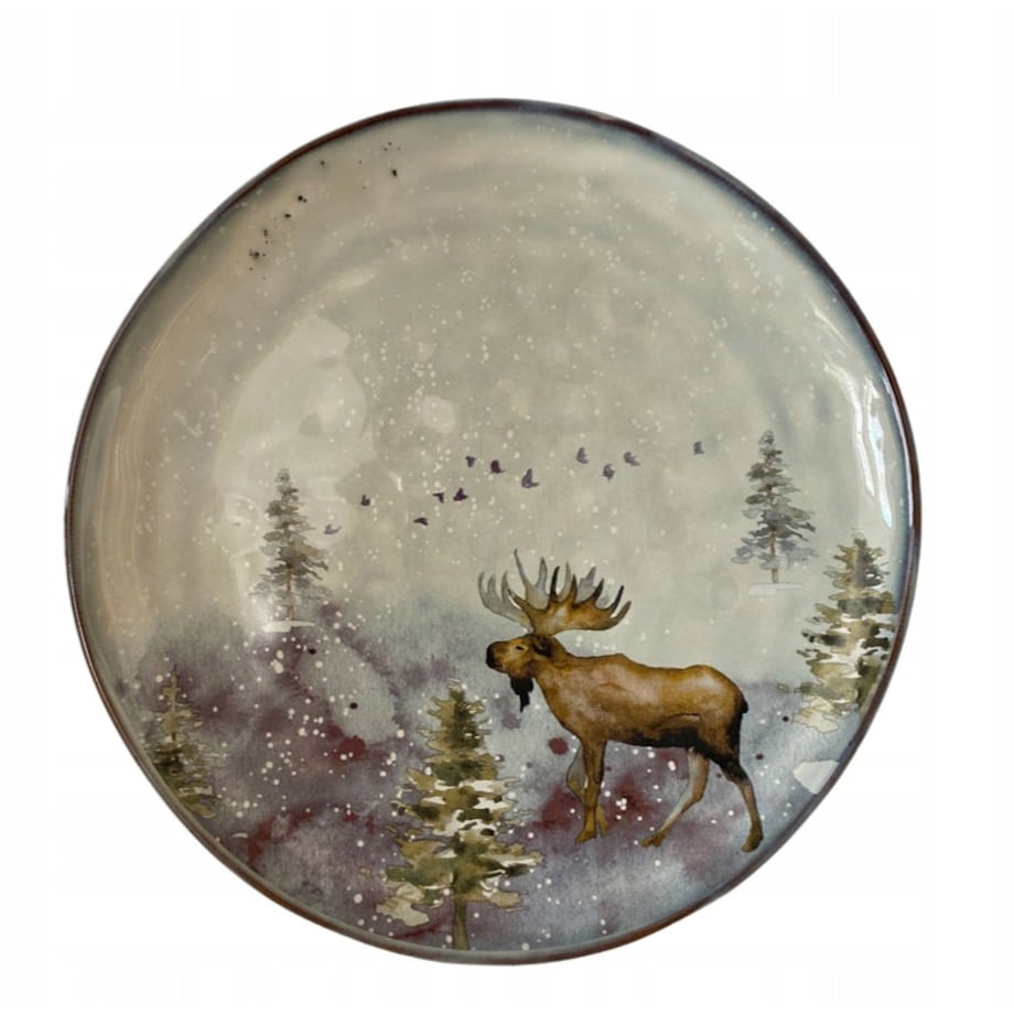 TALERZ ELK łoś deserowy KAMIONKA śr. 20cm