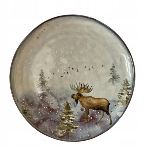 TALERZ ELK łoś deserowy KAMIONKA śr. 20cm