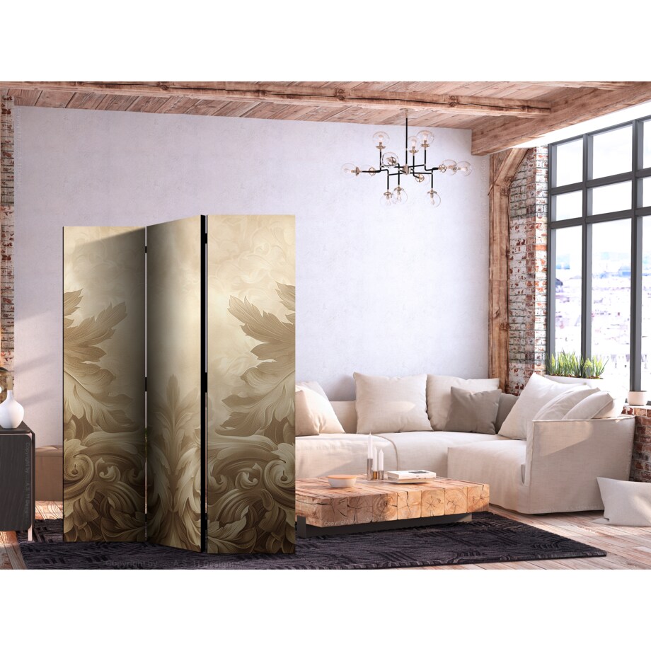Parawan Jednostronny Rzeźbione ornamenty barokowe 135x172cm