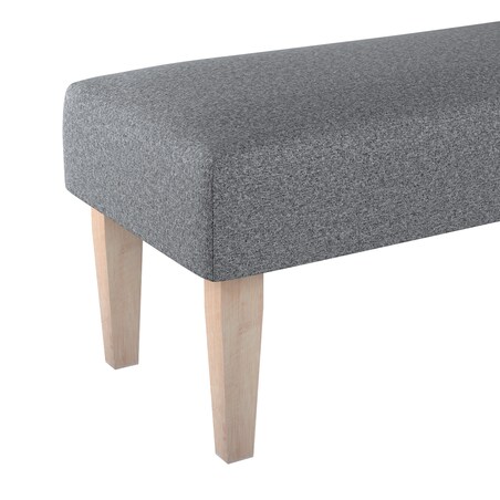 Ławka, ciemno szary melanż, 100 x 40 x 40 cm, Amsterdam