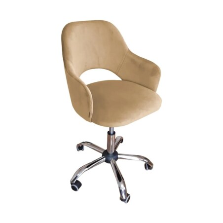 Fotel IZMA VELVET beżowy