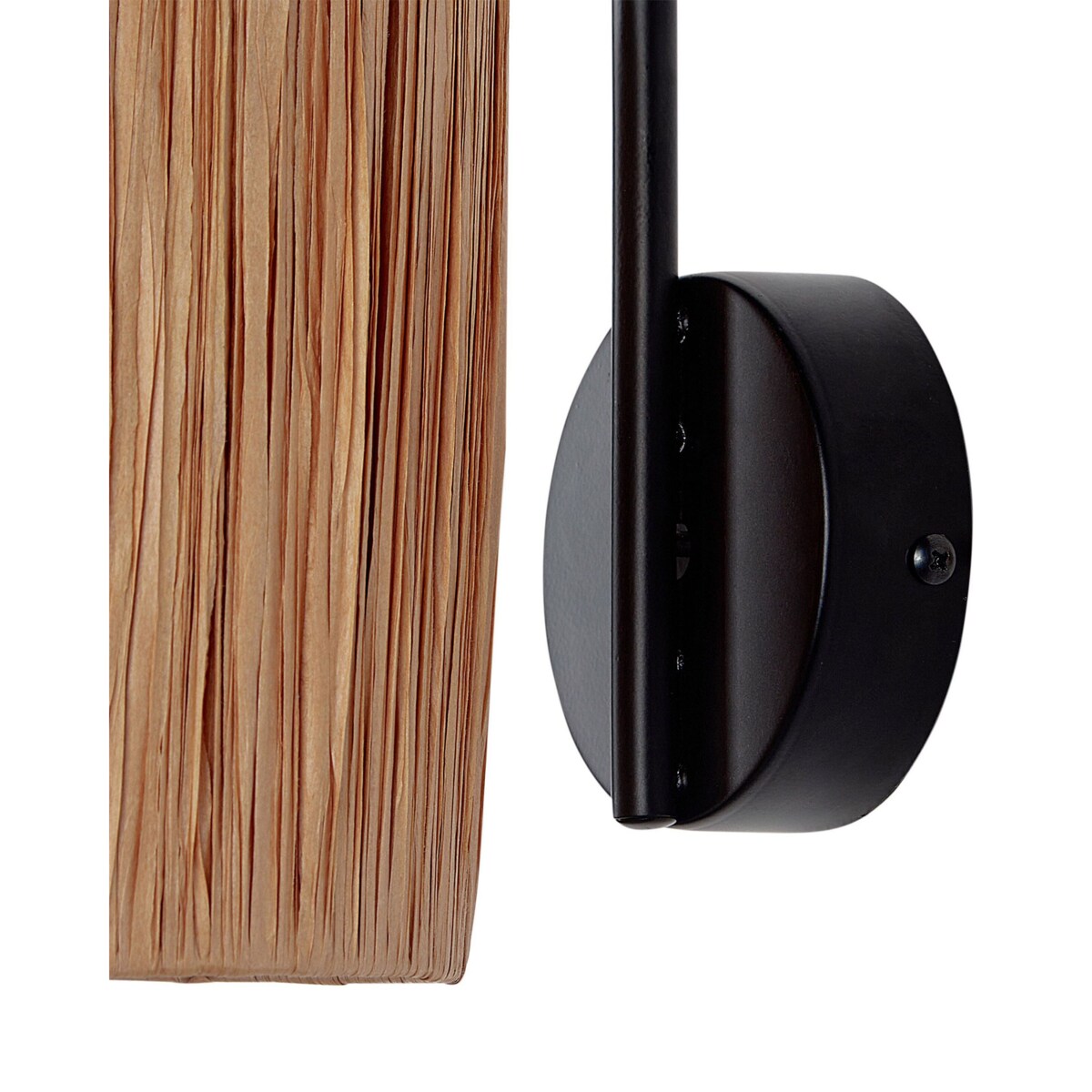 Zestaw 2 lamp ściennych rafia naturalny SHINFA