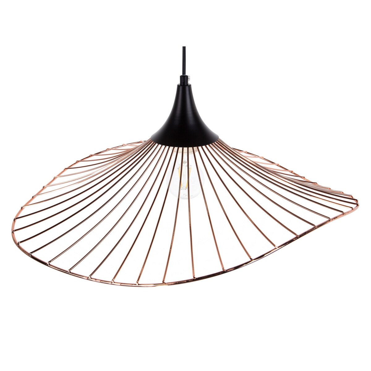 Lampa wisząca metalowa miedziana MAZARO