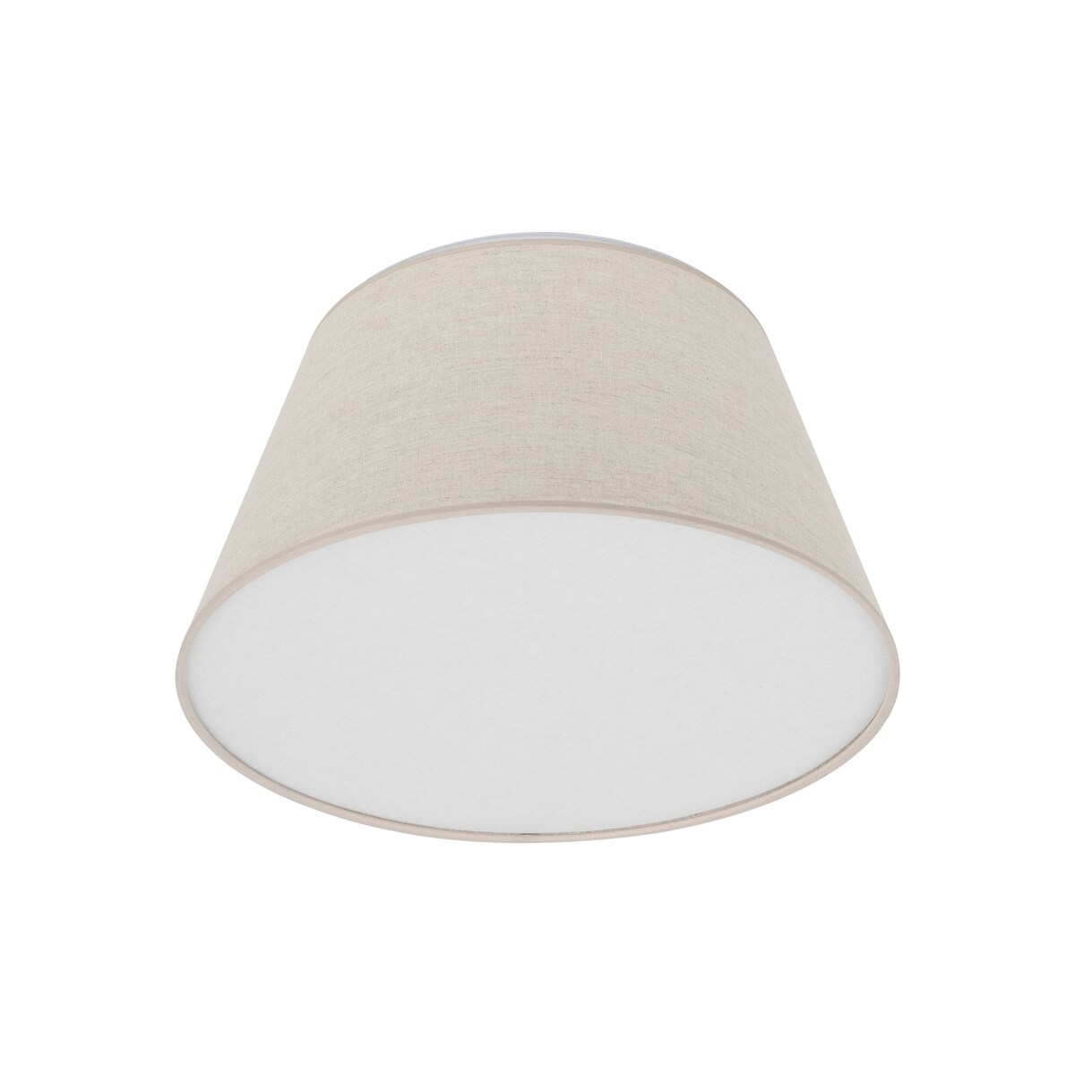 Lampa sufitowa plafon TK Lighting FORMO LEN 380 11076 biało-beżowa 2xE27 38 cm lniana