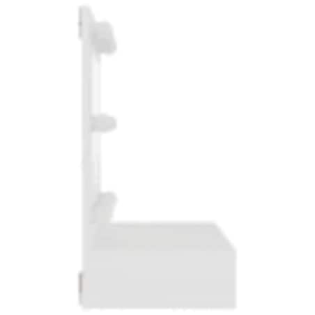 vidaXL Szafka z lustrem i oświetleniem LED, biała, 60x31,5x62 cm