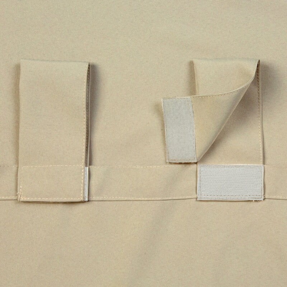 Zasłona Ogrodowa Tarasowa Taras 155 x 240 Beżowa na Szelkach Rzepy Zewnętrzna