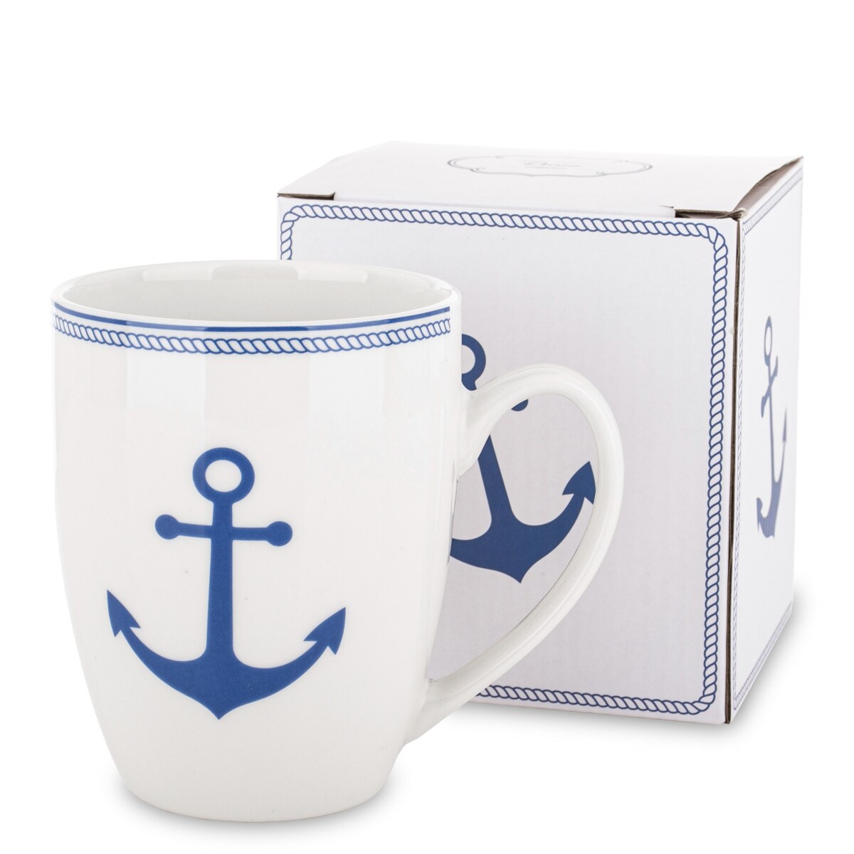 Kubek porcelanowy w pudełku 350 ml NAGAT - kotwica