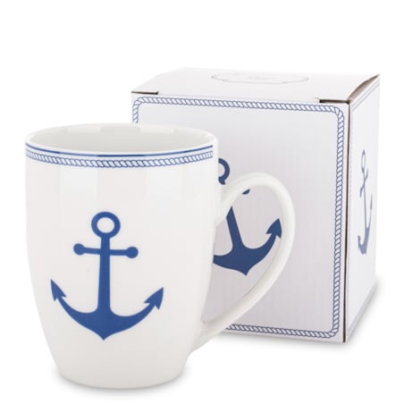 Kubek porcelanowy w pudełku 350 ml NAGAT - kotwica