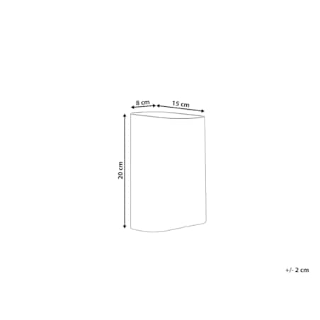Wazon na kwiaty szklany 20 cm szary MITATA