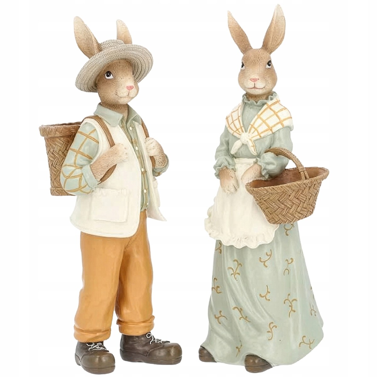 ZAJĄC WIELKANOCNY 30cm ZAJĄCZEK FIGURKA WIELKANOCNA NA WIELKANOC 2 szt.