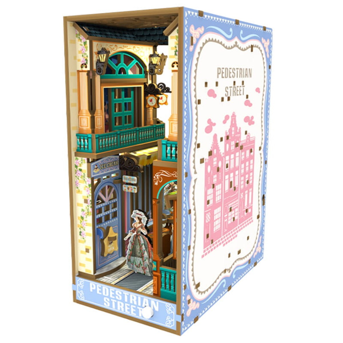 Miniaturowy domek Book Nook - Wiktoriańska uliczka