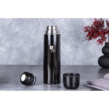 Termos stalowy 0.75L BERLINGER HAUS Metallic Shiny Black