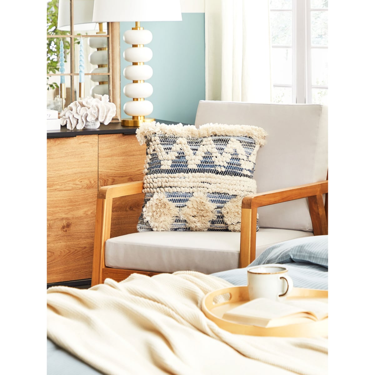 Komplet pościeli bawełnianej satynowej w paski 200 x 220 cm szary AVONDALE