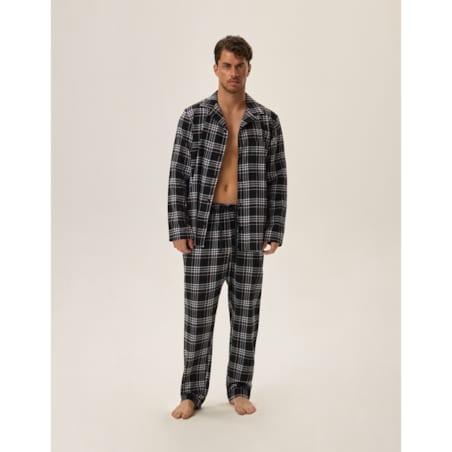 Piżama Honor 2 41943-99X Czarna Czarny, XXL