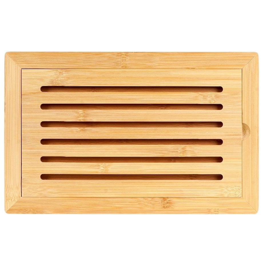 Bambusowa Deska do Krojenia Chleba Pieczywa Drewniana 38 x 24 cm Otwierana