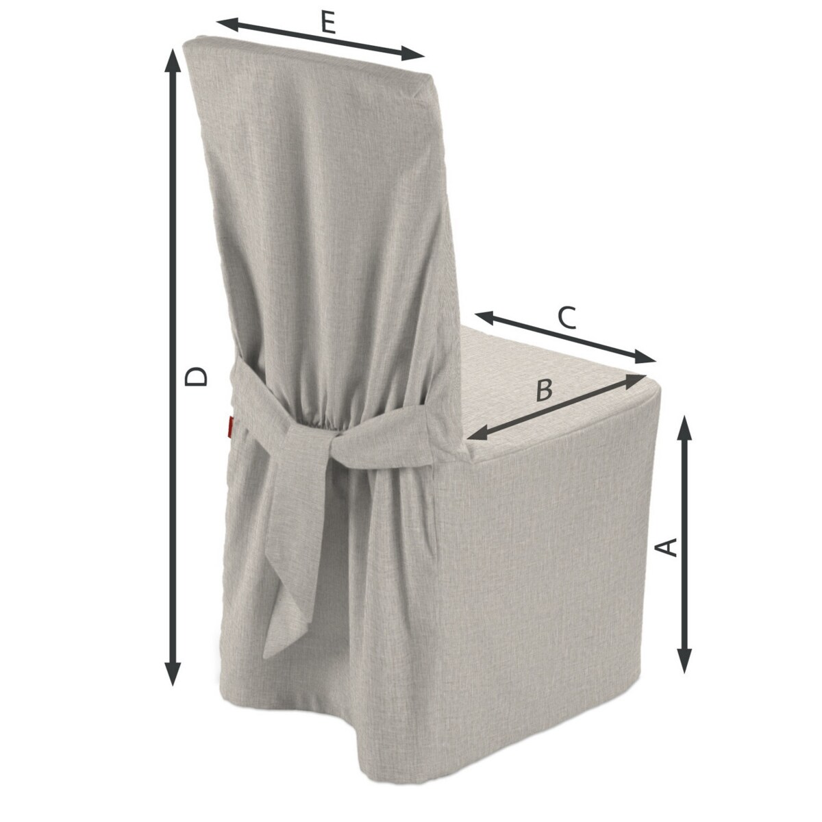 Pokrowiec na krzesło, lniany, 45 x 94 cm, Linen