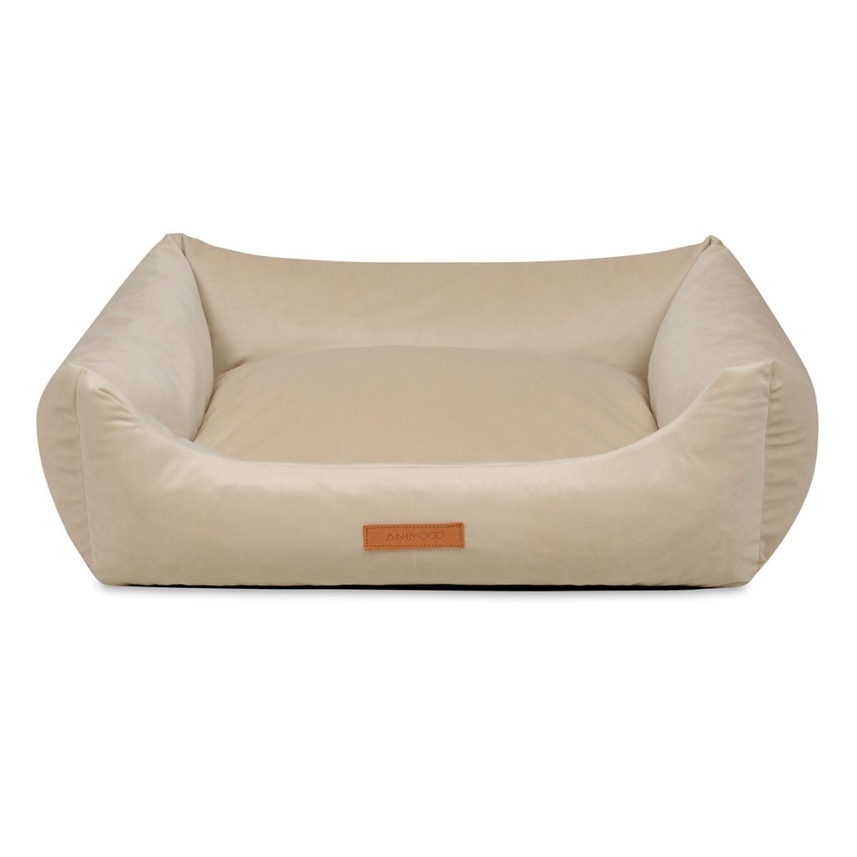 Animood Legowisko Alex rozmiar: L, kolor: beżowy, materiał: welur