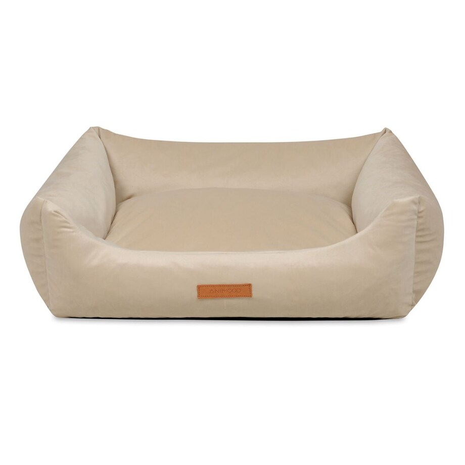 Animood Legowisko Alex rozmiar: L, kolor: beżowy, materiał: welur