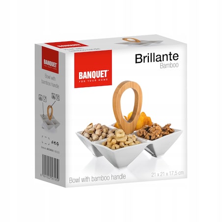 PÓŁMISEK TALERZ DZIELONY salaterka dipy przekąski orzeszki oliwki ser biała