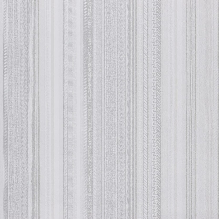 vidaXL Tapeta 3D z wzorem w pasy, szara, 10x0,53 m, flizelina