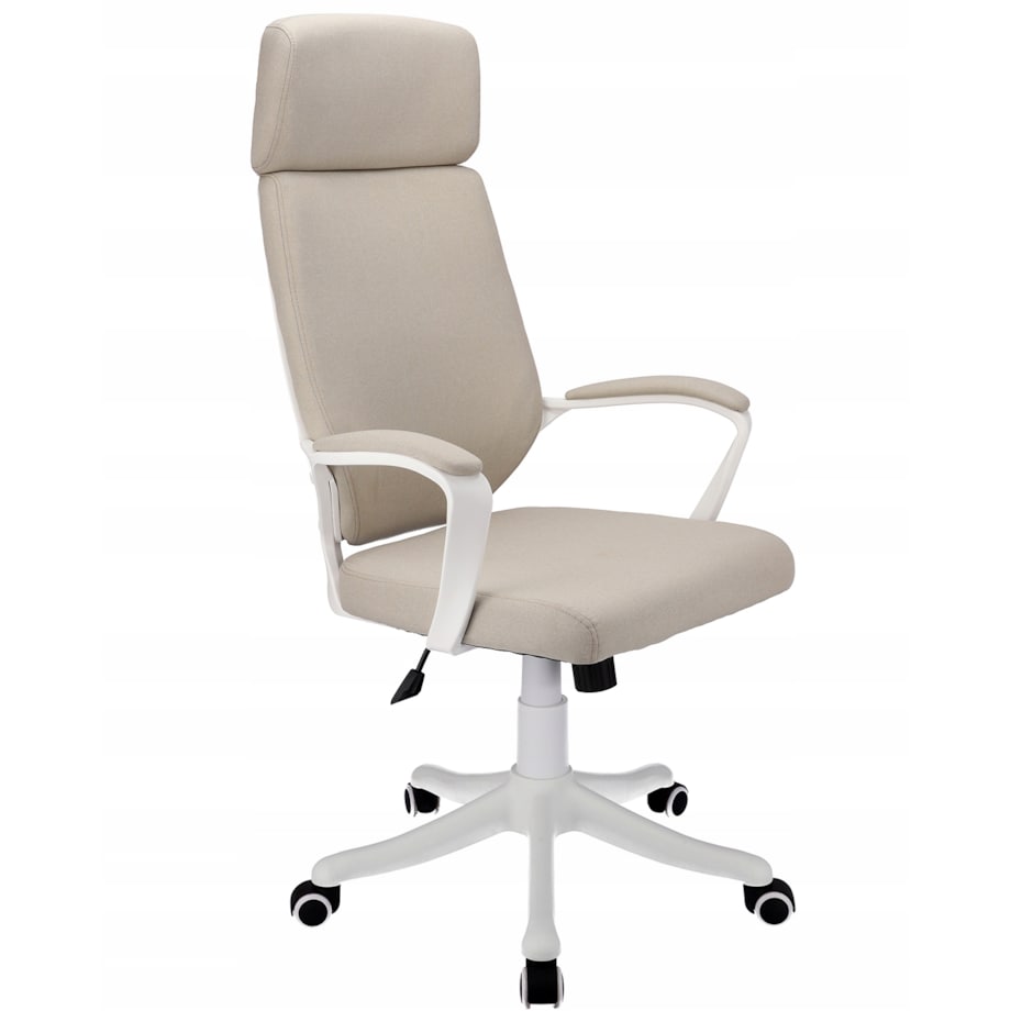 Fotel biurowy materiałowy ICON beżowy
