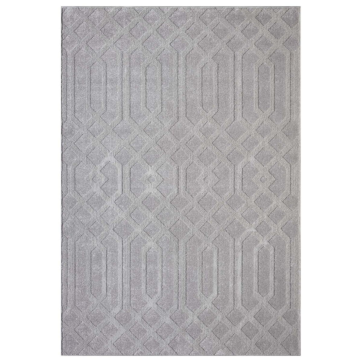 Dywan nowoczesny skandynawski high low Flaire 1380 szary 120x170