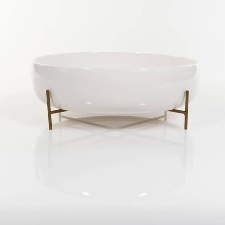 Misa ceramiczna na złotych nóżkach Ø 29,5 cm